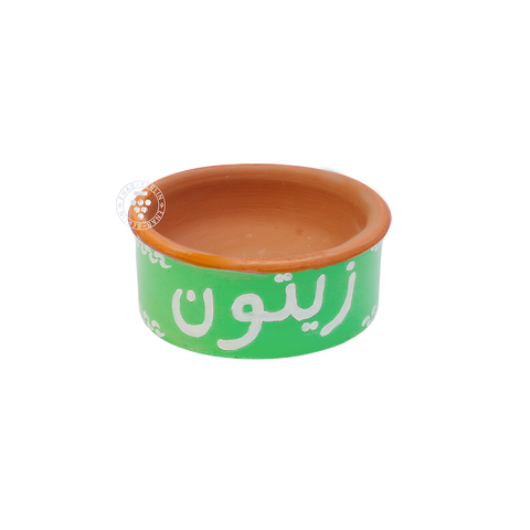 Handmade Pottery Plate "Zaytoun" (Olives)