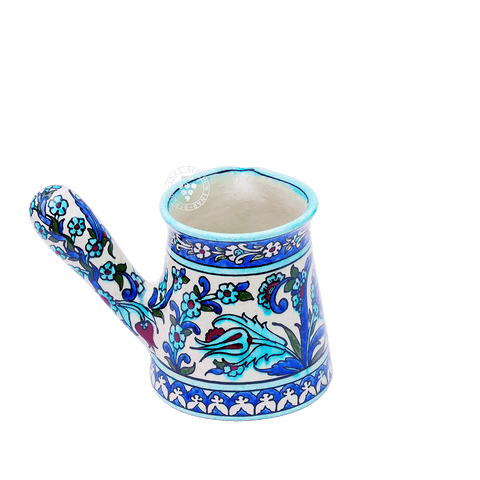 Qishani Coffee Pot with Damascene Design