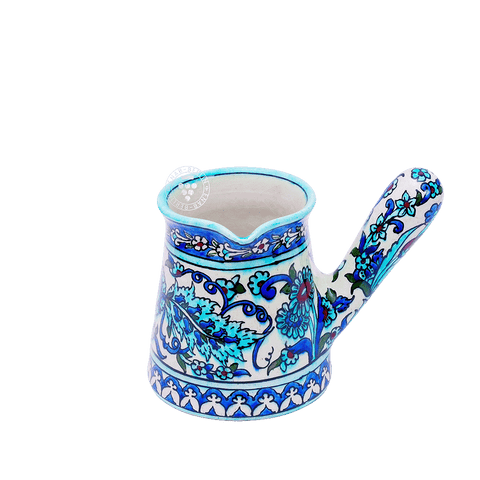 Qishani Coffee Pot with Damascene Design