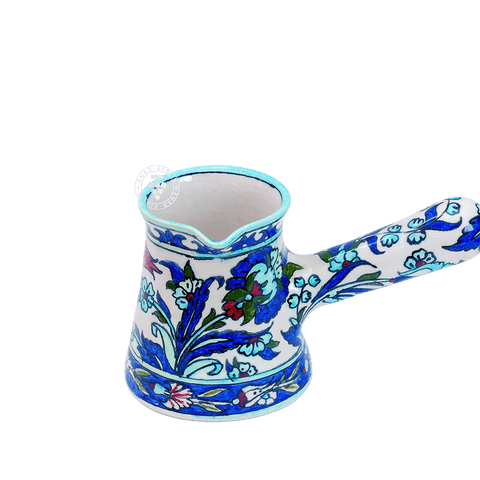 Handmade Damascene Qishani Coffee Pot