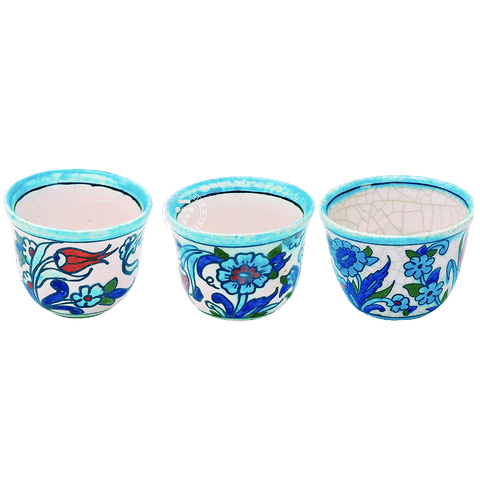 Coffee Cup Set of 3 Blessing - Passion - Delight" "بركة - عشق - فرح" 2