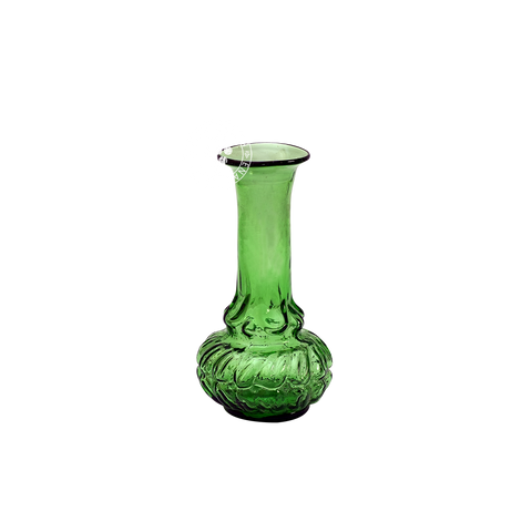 Green Almond-Shaped Vase