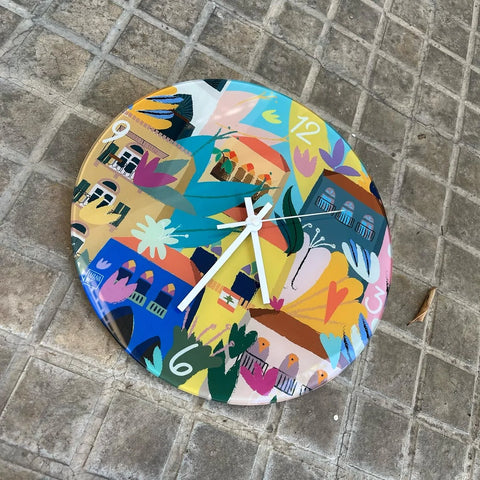 Wall Clock Beirut Bloom