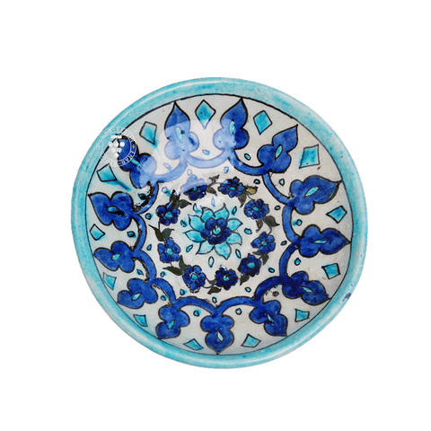 Round Plate with Damascene Design