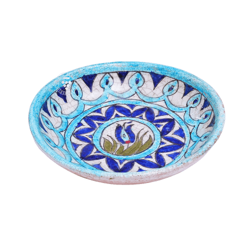 Handcrafted Round Qishani Dish 2