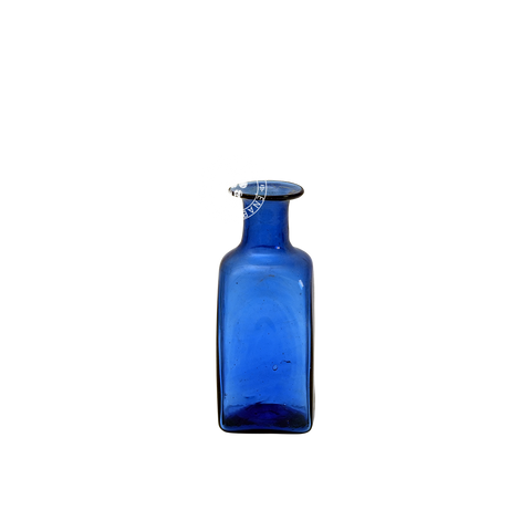 Small Blue Square Bottle