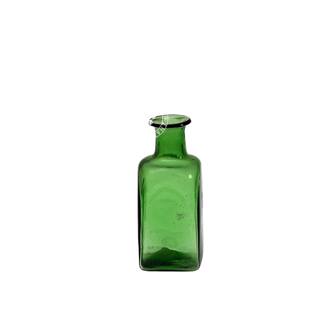 Small Green Square Bottle