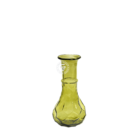 Olive Green Frosted Vase