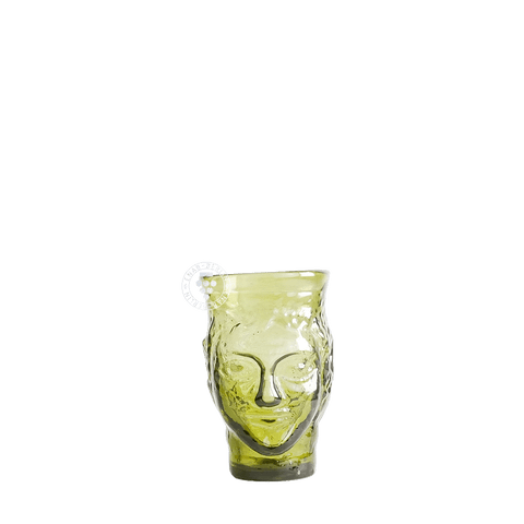 Artisan Olive Green Head-Shaped Tumbler