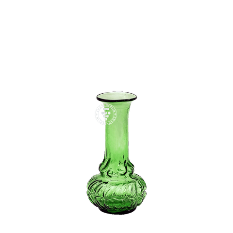 Green Almond-Shaped Vase