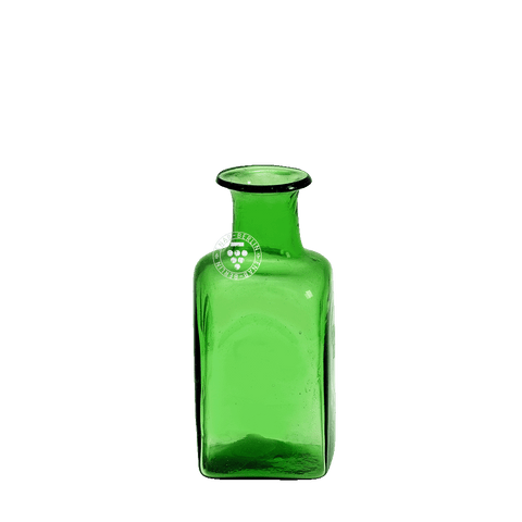 Small Green Square Bottle