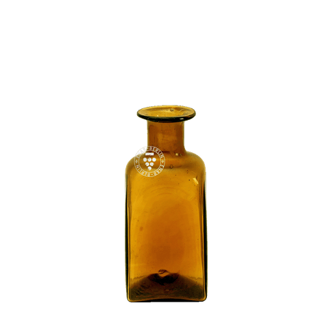 Small Amber Square Bottle