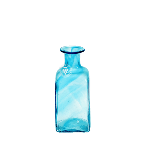 Small Sky Blue Square Bottle