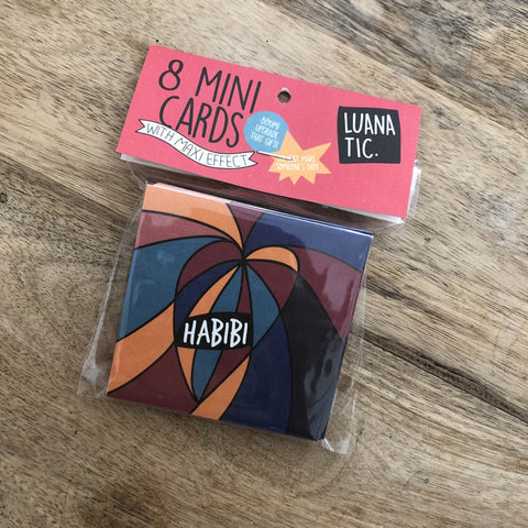 Mini greeting card "Habibi" Pack of 8