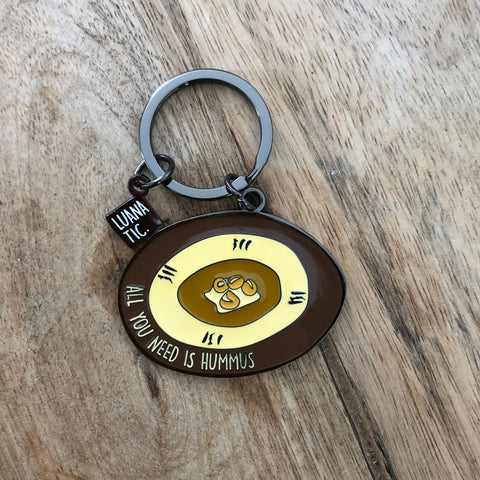 Keychain All You Need Is Hummus